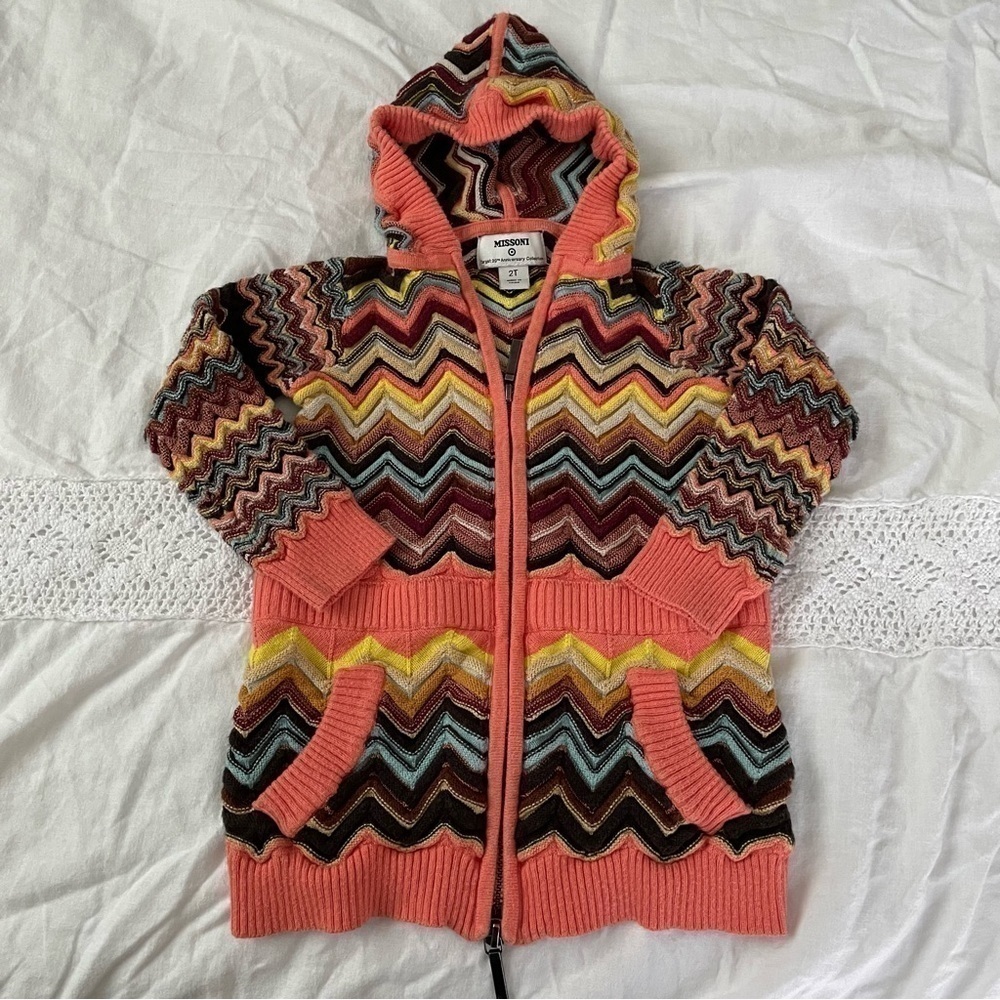 Missoni for Target 2T zipper hoodie stripes